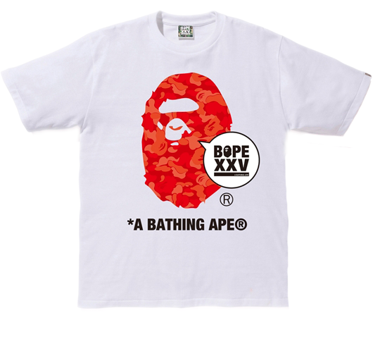 BAPE Store Seoul Bape 30th Anniversary Ape Head Tee Set White