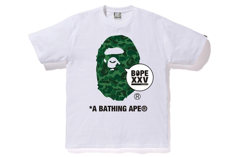 BAPE Store Shibuya XXV Ape Head Tee White