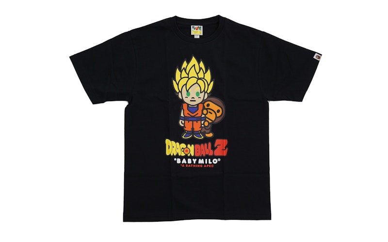 BAPE Dragon Ball Z Super Saiyan Goku Baby Milo Tee Black Men's - US