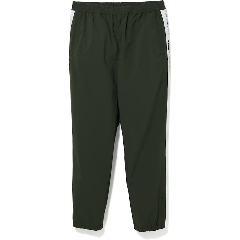 BAPE Tape Line Track Pants Olive