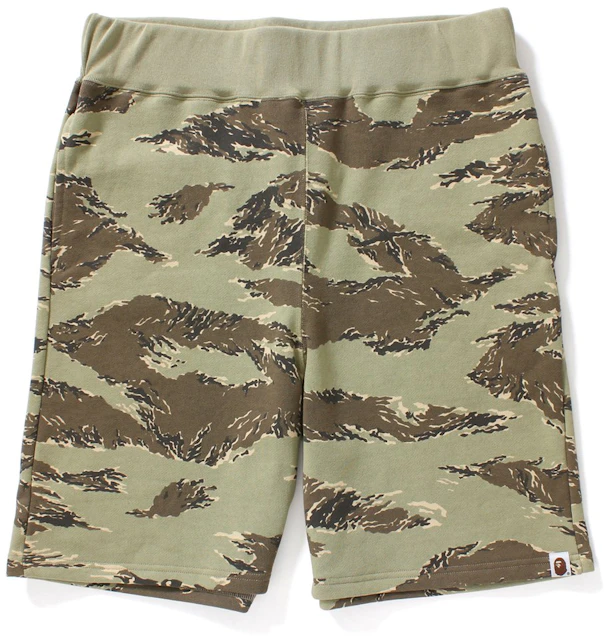 BAPE Tiger Camo Sweat Shorts Shorts Beige Men's - US
