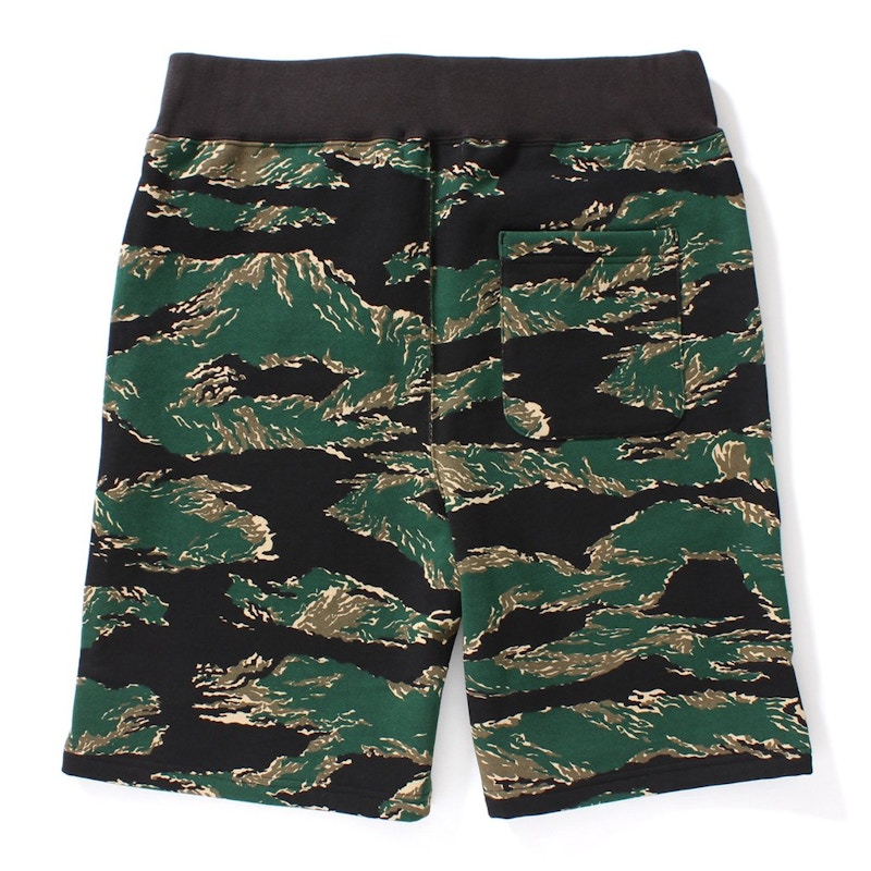 Green hotsell bape shorts