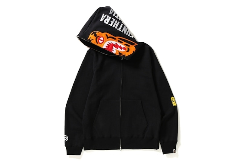 BAPE Tiger Full Zip Hoodie Black Men s US