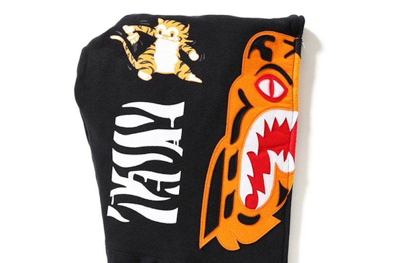 BAPE Tiger Full Zip Hoodie Black Men s US