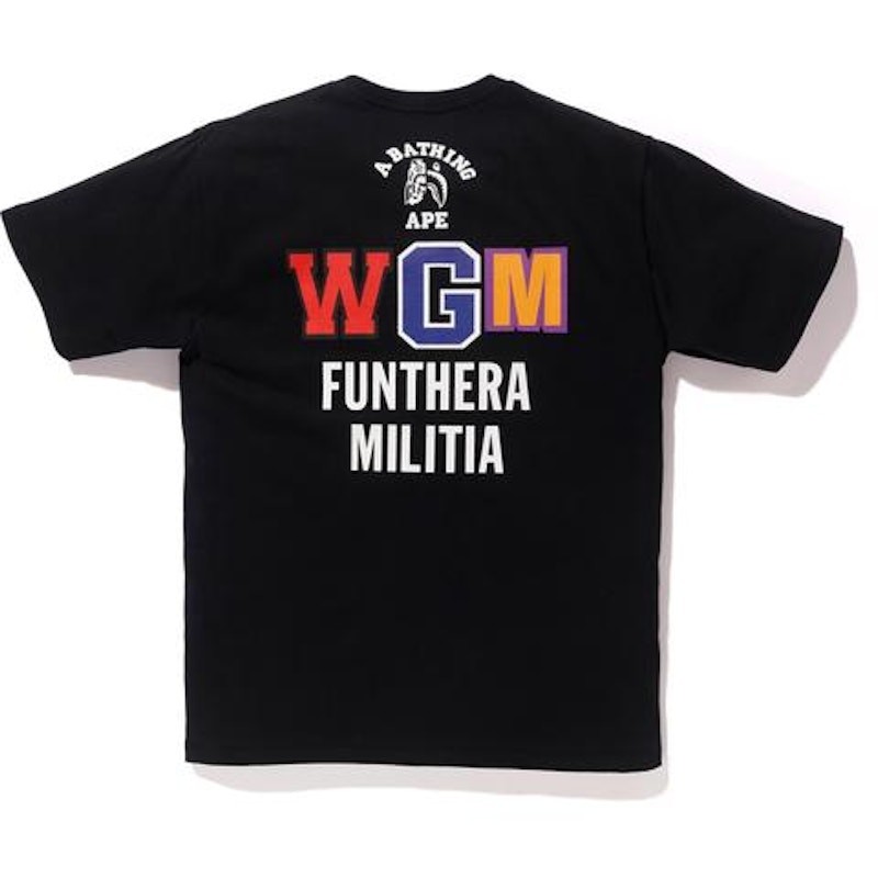 BAPE Tiger Shark Funthera Militia Tee Black Men's - US