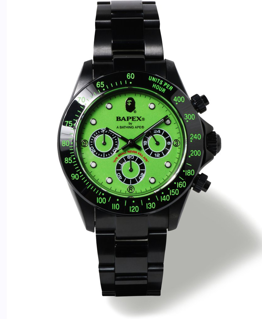 BAPE Type 3 Bapex Watch Green Men s US