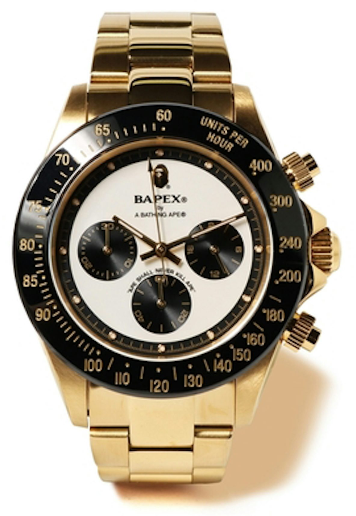 BAPE Type 4 Bapex Watch Gold
