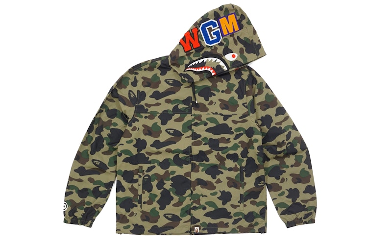 bape jacket green