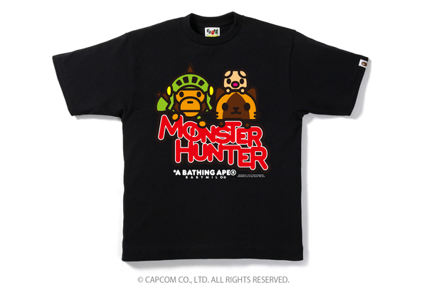 BAPE X Capcom Milo Monster Hunter Tee Black Men's - US
