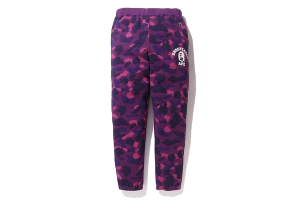 BAPE X Undefeated Color Camo Sweat Pants Purple Men's - US