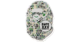 BAPE XXV Ape Head Clock Green