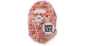 BAPE XXV Ape Head Clock Red
