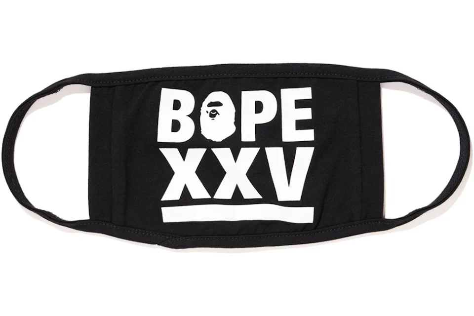 BAPE XXV Face Mask Black