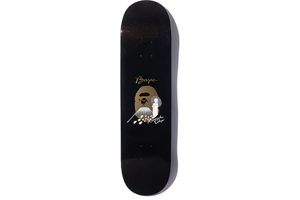 BAPE XXV Japanese Lacquered Skateboard Deck Black
