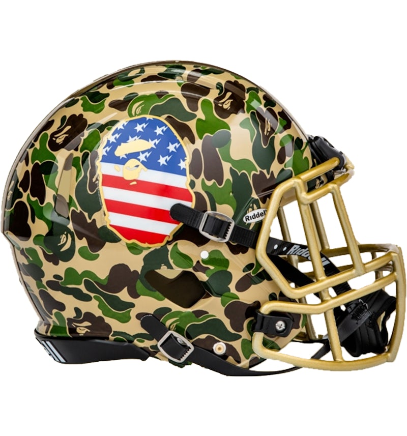 BAPE x Adidas Riddell Helmet Green Men s SS19 US