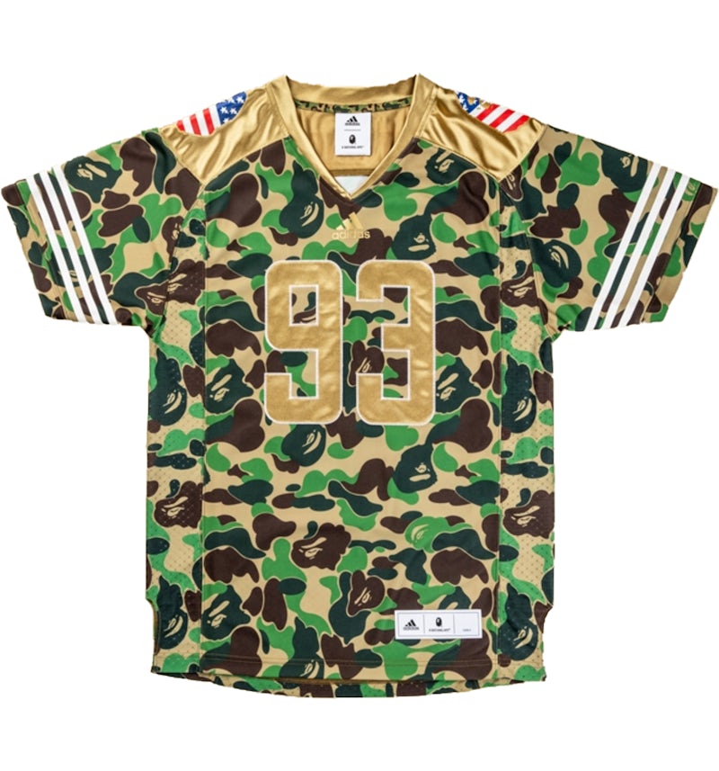 ウェア adidas x A BATHING APE BAPE Jersey Tops BAPE x Adidas SB Jersey Green Men's - SS19 - US