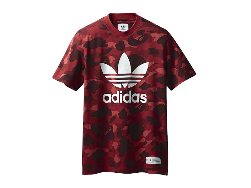 Adidas yeezy x outlet bape red