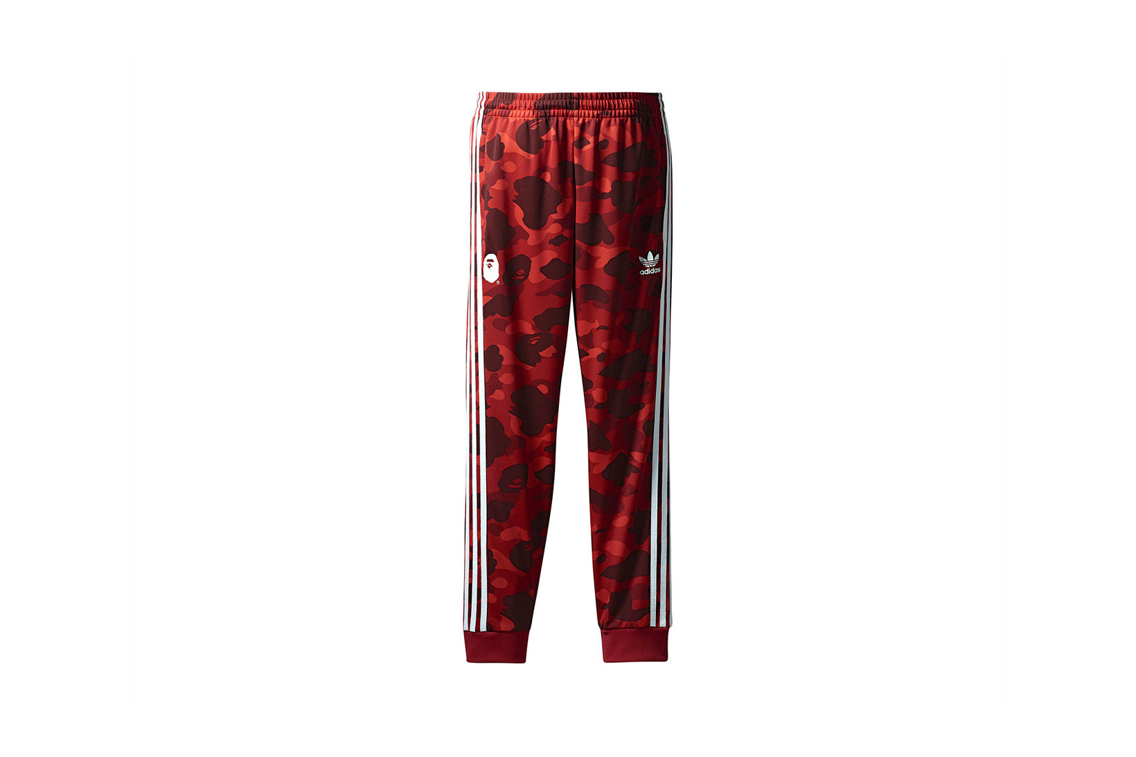 BAPE x adidas adicolor Track Pants Raw Red