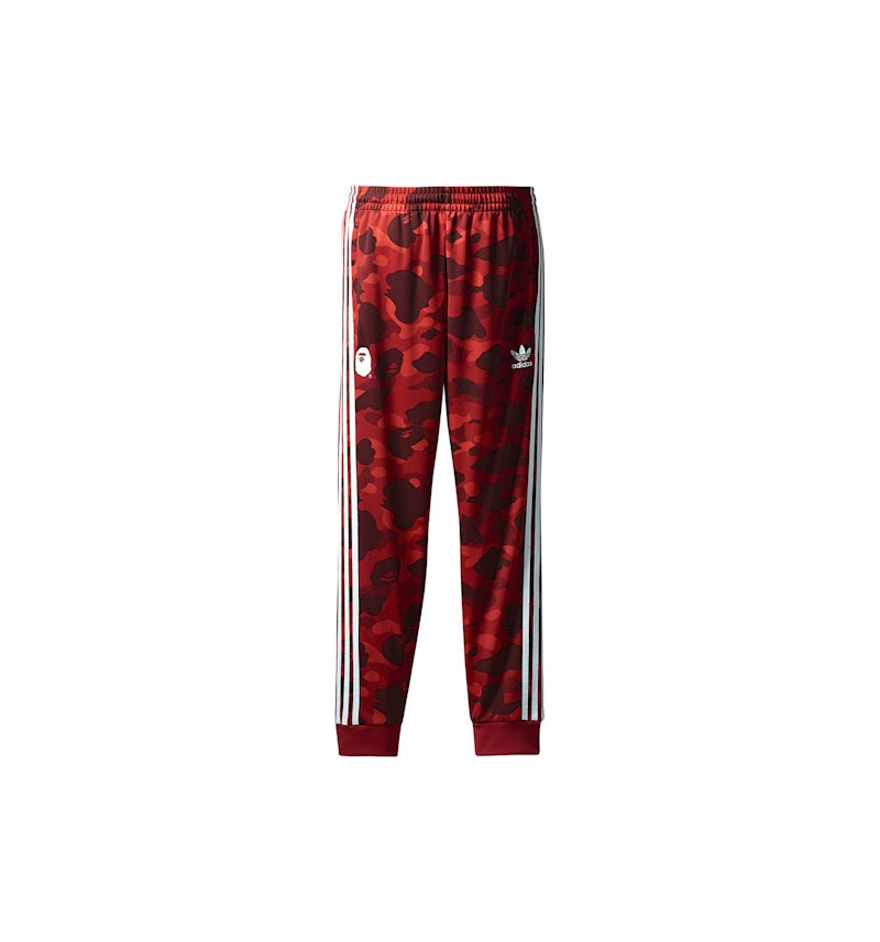 BAPE x adidas adicolor Track Pants Raw Red Men's FW18 GB