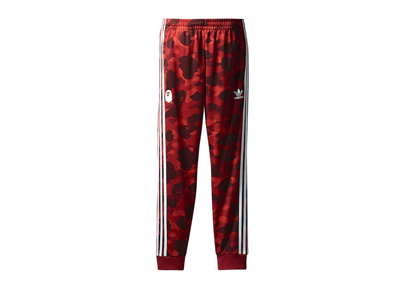 BAPE x adidas adicolor Track Pants Raw Red Men's FW18 GB