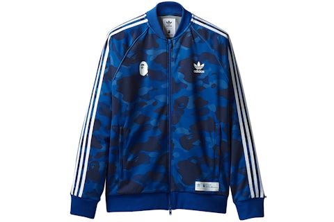 BAPE x adidas adicolor Camiseta Chándal Azul Hombre FW18 US