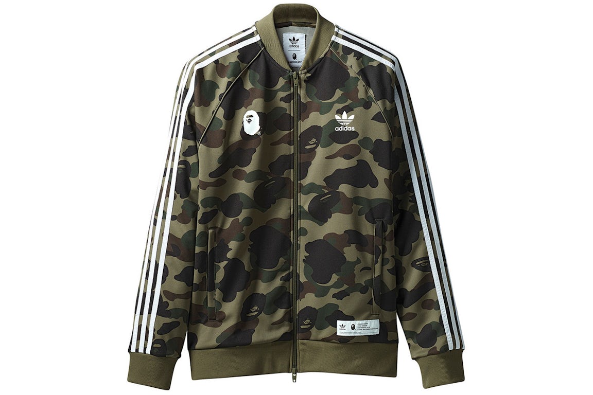 BAPE x adidas adicolor Track Top Olive Cargo Men's - FW18 - US
