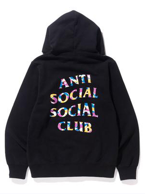 BAPE x Anti Social Social Club LA Exclusive City Camo Pullover Hoodie  (FW19) Black/Multi