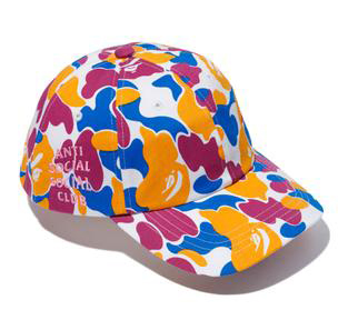 BAPE x Anti Social Social Club LA Exclusive City Camo Strapback Hat (FW19)  Multicolor