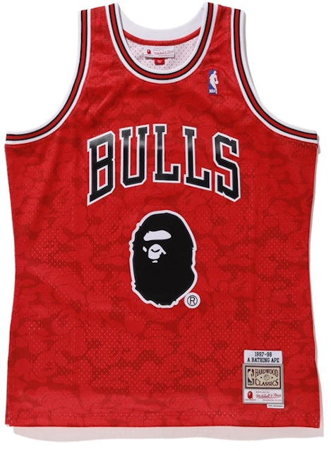Men's Basketball Bull Red Jersey