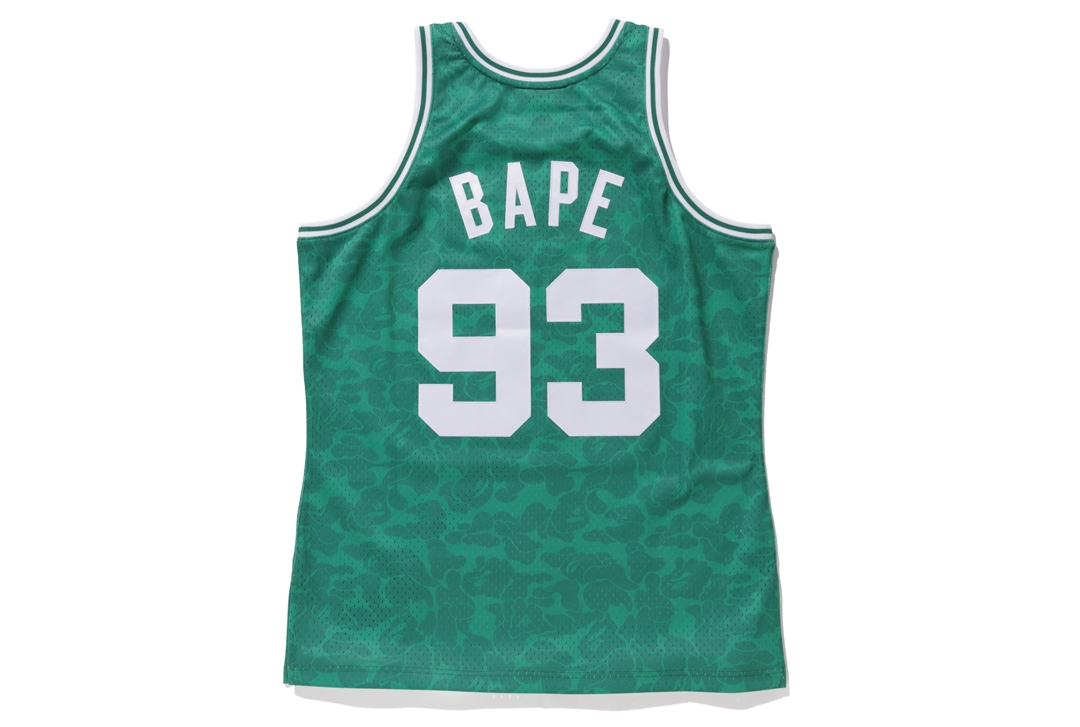 BAPE x Mitchell & Ness Celtics ABC Basketball Swingman Jersey ...