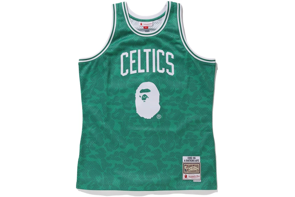 BAPE x Mitchell & Ness Celtics ABC Basketball Swingman Jersey Green