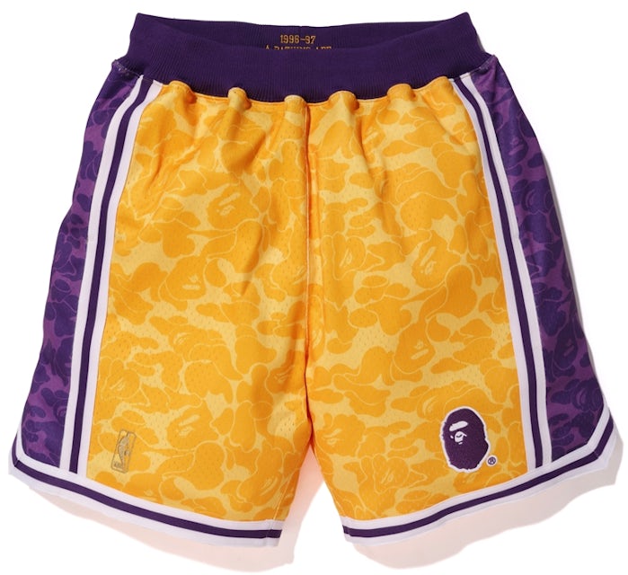 Bape x Mitchell & Ness Lakers ABC Basketball Swingman Jersey 'Purple' | Men's Size XL