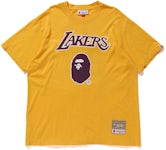 BAPE X Mitchell & Ness Lakers Warm Up Jacket Purple