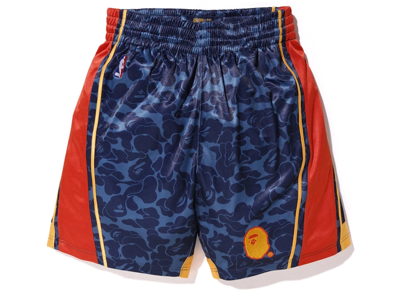 BAPE x Mitchell Ness Warriors ABC Basketball Authentic Shorts