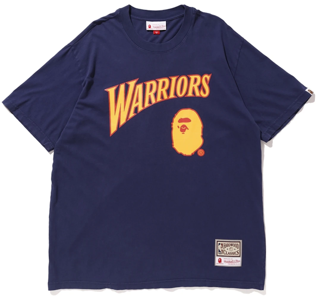 Bape X Mitchell & Ness Warriors, Men's Fashion, Tops & Sets, Formal Shirts  on Carousell