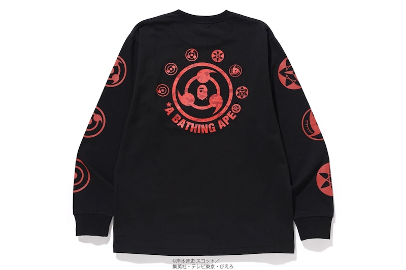 BAPE x Naruto L/S Tee Black Men's - FW18 - US