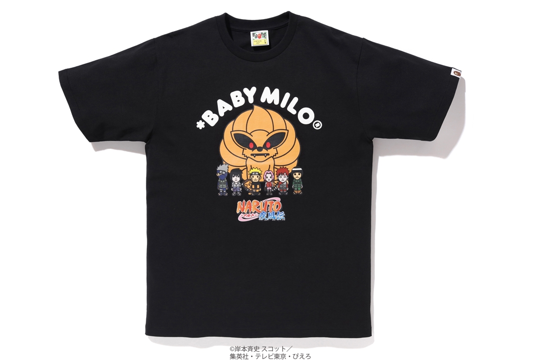 BAPE x Naruto Milo #5 Tee Black