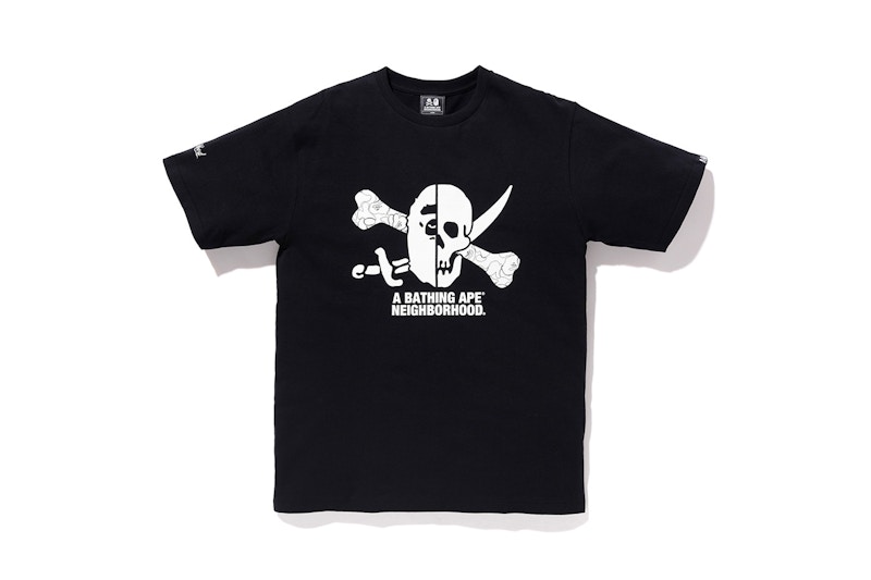 BAPE x Neighborhood Ape & Skull Tee Black メンズ - FW18 - JP