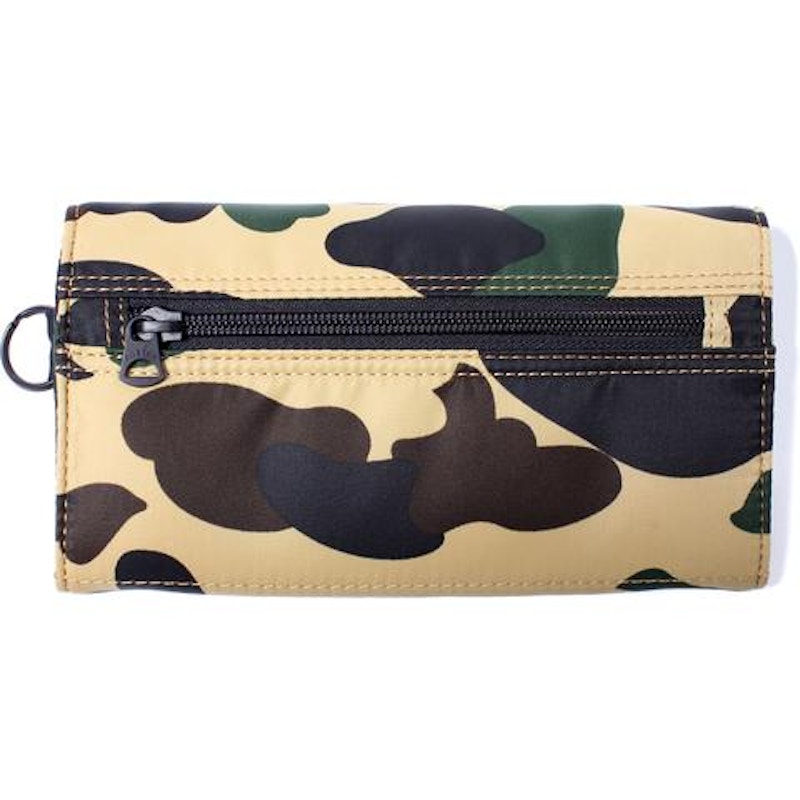 BAPE x Porter 1st Camo Long Wallet Yellow Men's - US