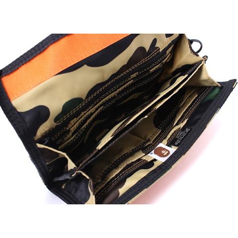 BAPE x Porter 1st Camo Long Wallet Yellow Men's - US