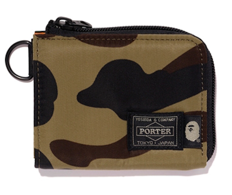 BAPE x Porter 1st Camo Mini Wallet Green Men's - US