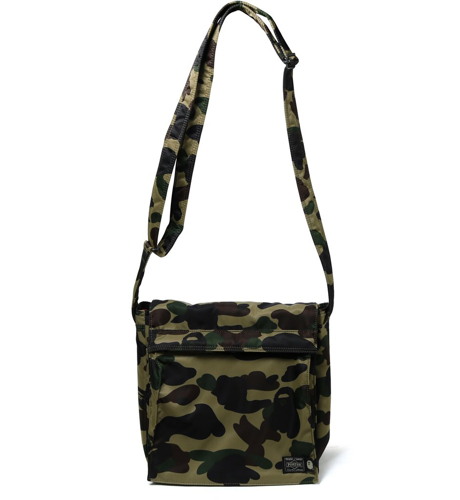 BAPE x Porter 1st Camo Shoulder Bag Green -