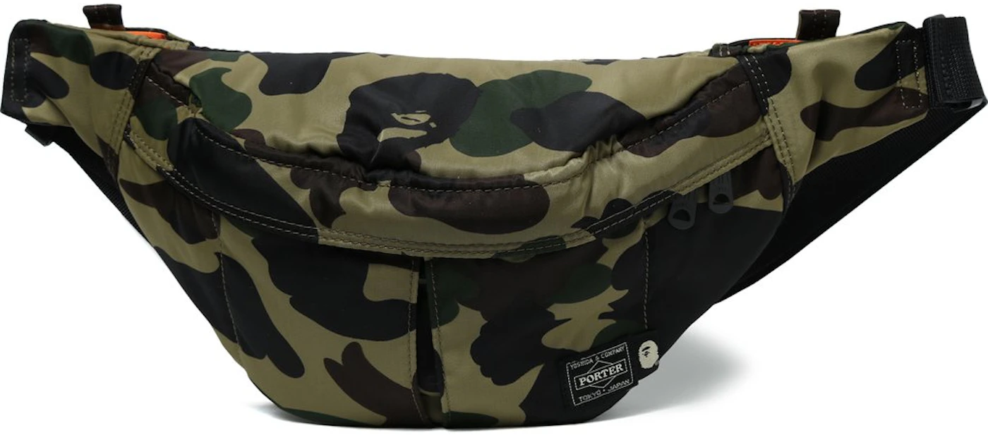 BAPE x Porter 1st Camo Waist Bag (SS18) Green Men's - US