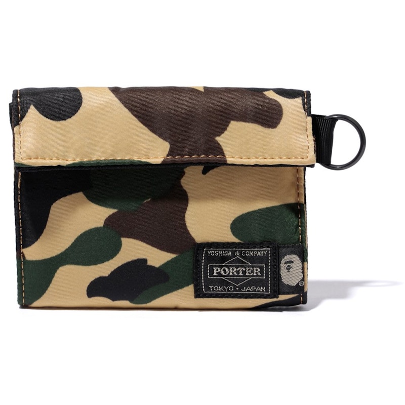 BAPE x Porter 1st Camo Wallet Yellow