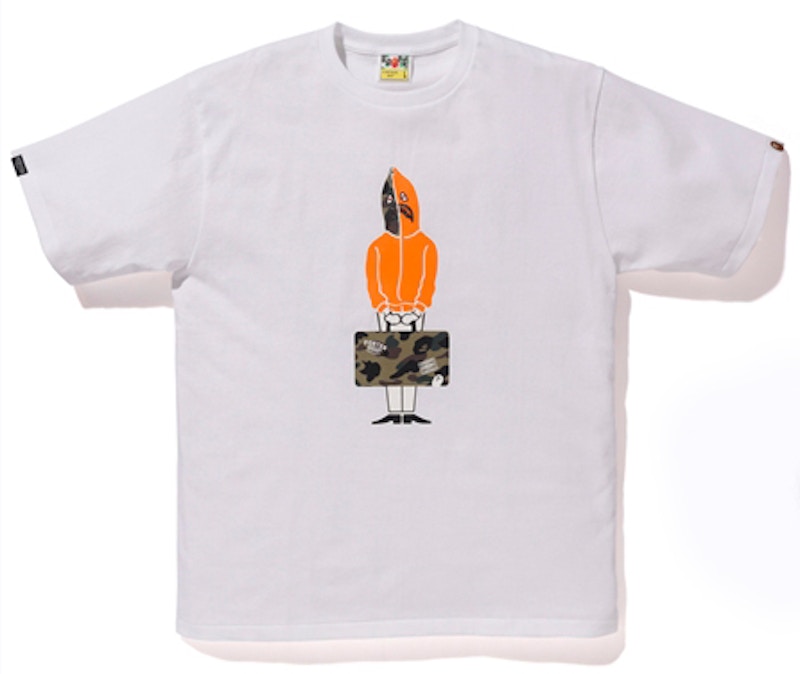 注文割引 Stand Porter x BAPE Shark US - Men's White Tee Hoodie トップス