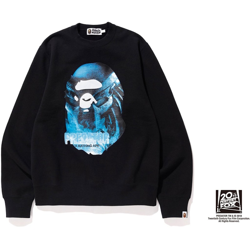 BAPE x Predator Ape Head Crewneck Black Men's - FW18 - US