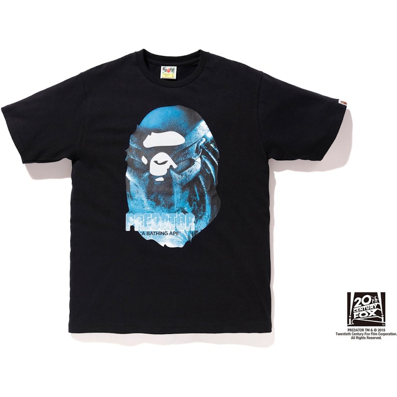 BAPE x Predator Ape Head Tee Black Men's - FW18 - US