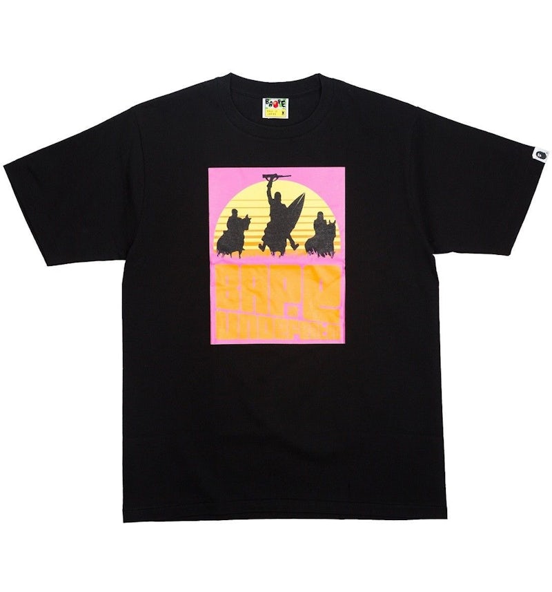 BAPE x Undefeated Rising Sun Tee Black Men's US - Main Image