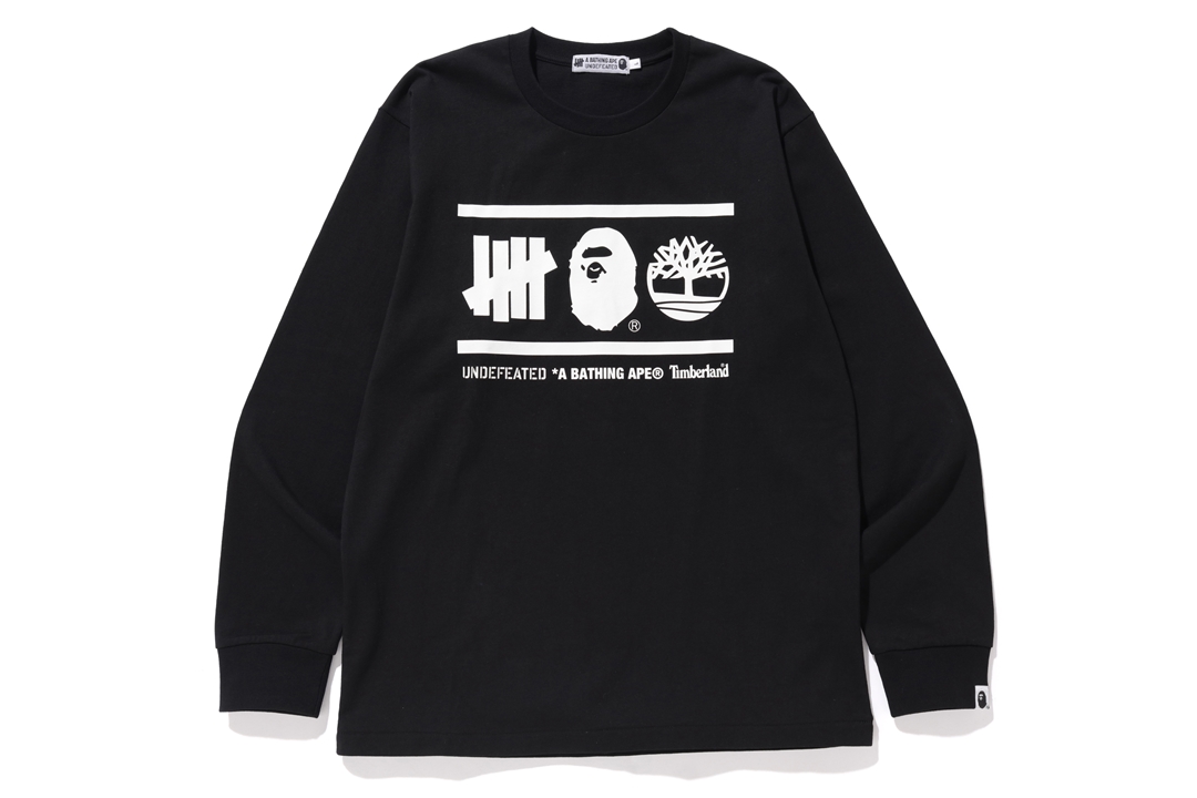 L UNDEFEATED BAPE TIMBERLAND L/S TEE-