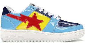 A Bathing Ape Bape Sta Low Color Block Yellow Navy Baby Blue